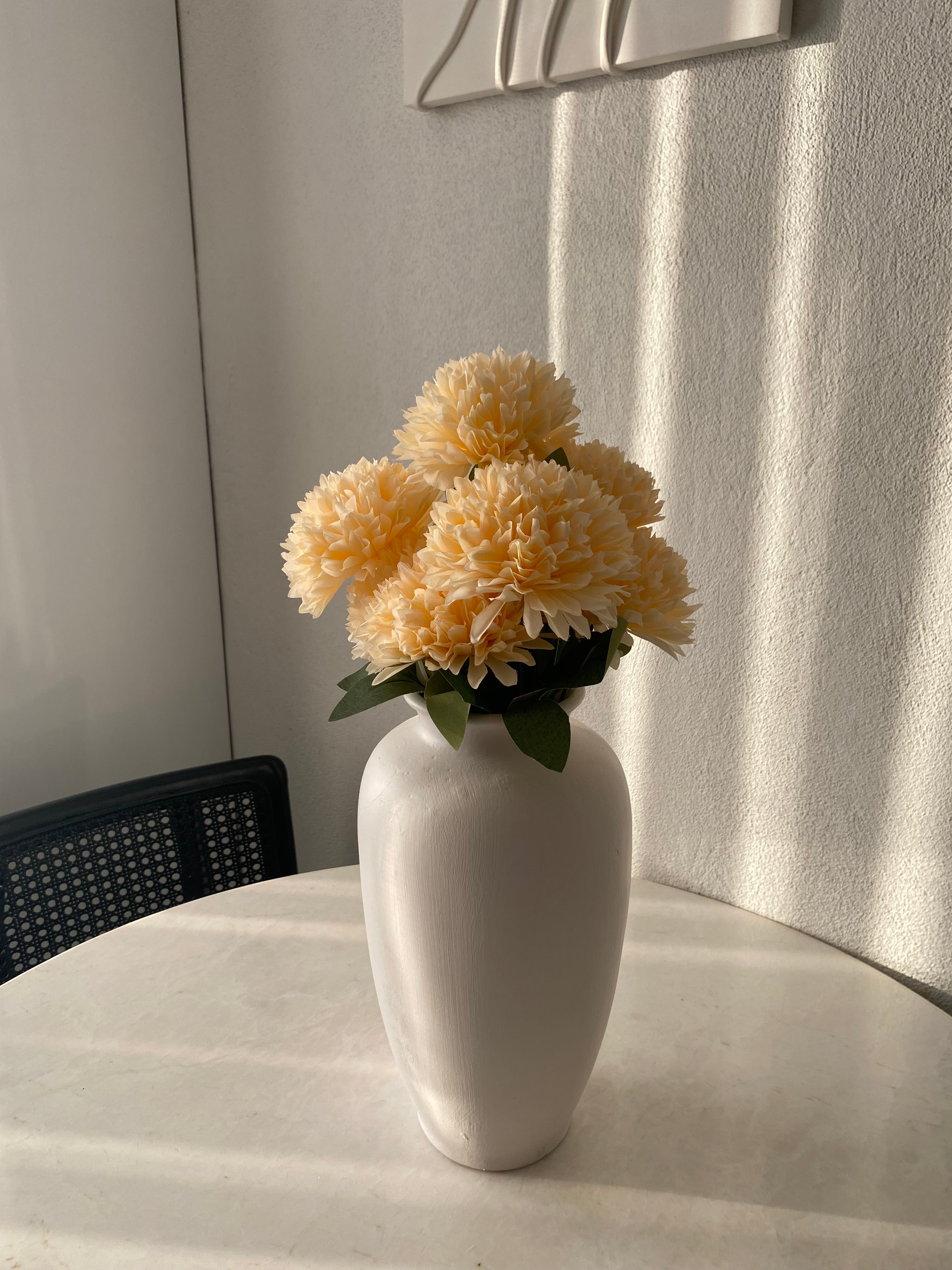 Dekoratif Turuncu Şakayık Yapay Çiçek Buketi