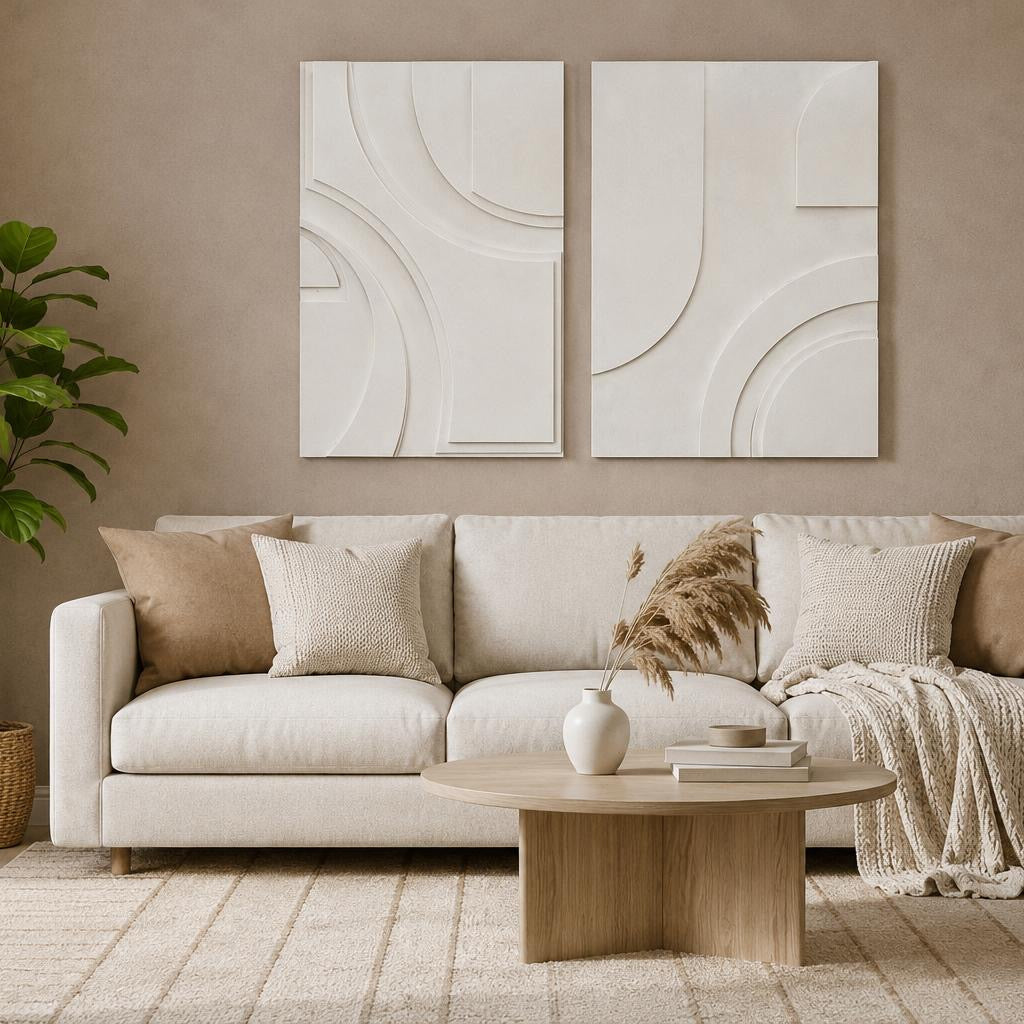 El Yapımı Ahşap Dokulu Tablo  50x70 Sonsuz iz