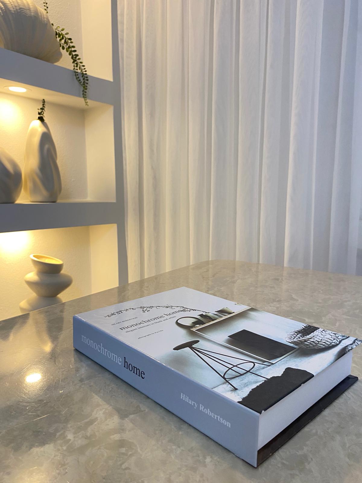 Monochrome Home Dekoratif Kitap Kutu – Minimal & Modern Ev Dekoru
