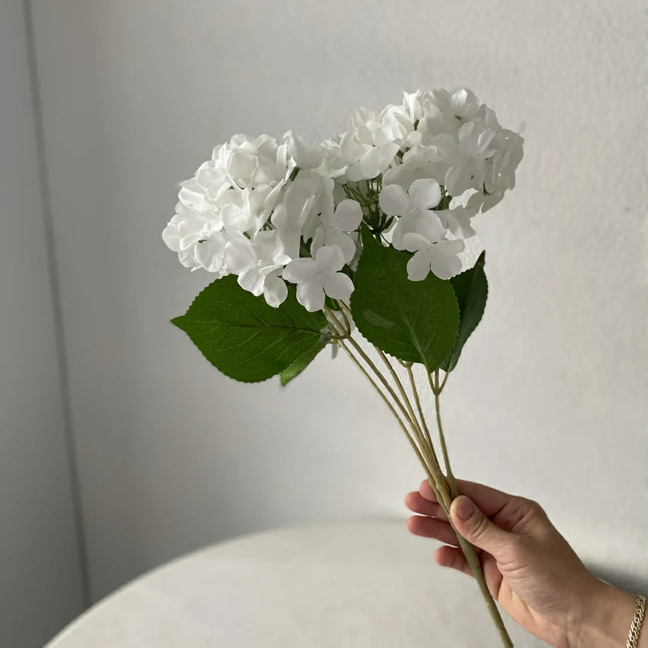 Beyaz Ortanca Çiçeği – Dekoratif Yapay Çiçek