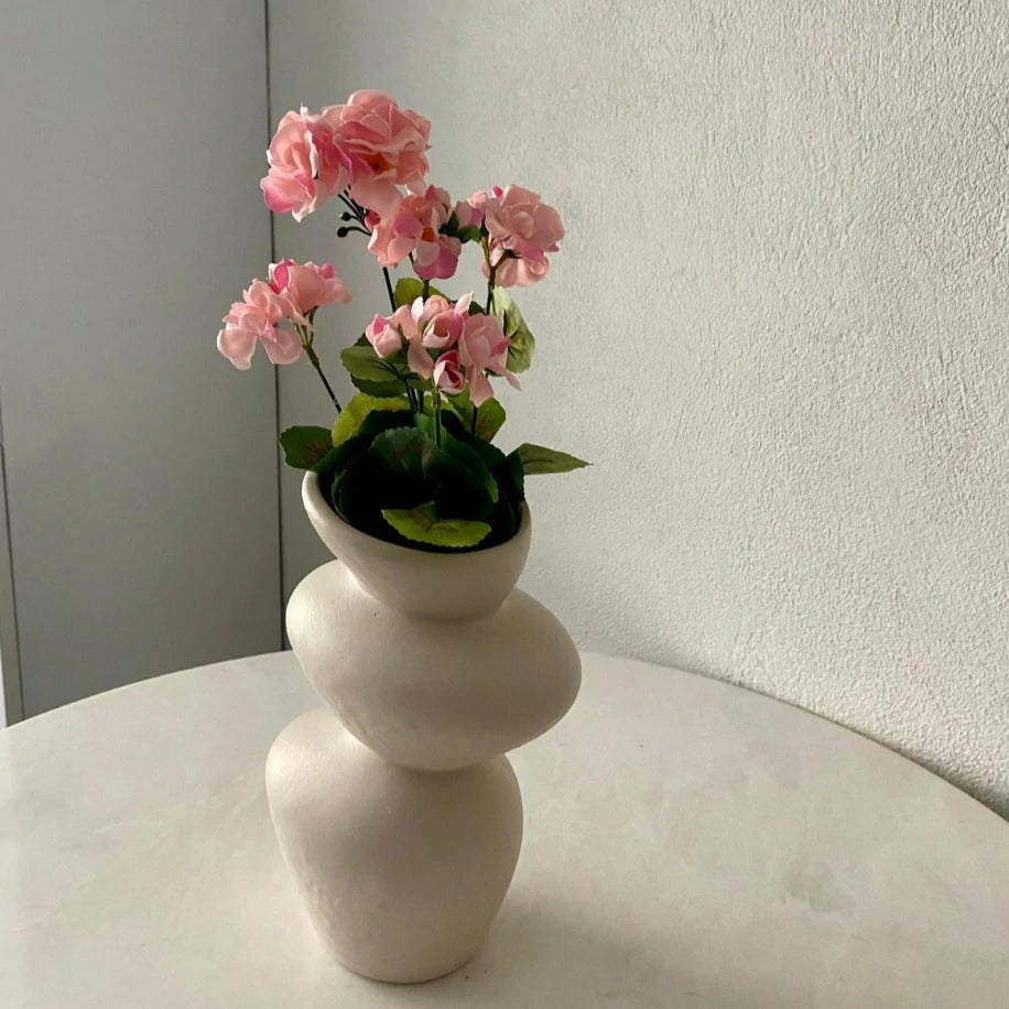 Dekoratif Pembe Sardunya Yapay Çiçek Buketi