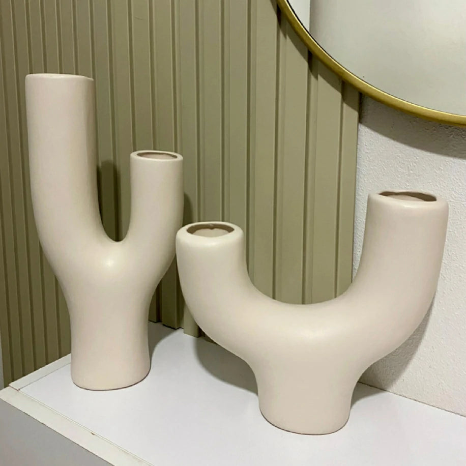 Y&K Vazo 2’Li Set Bej